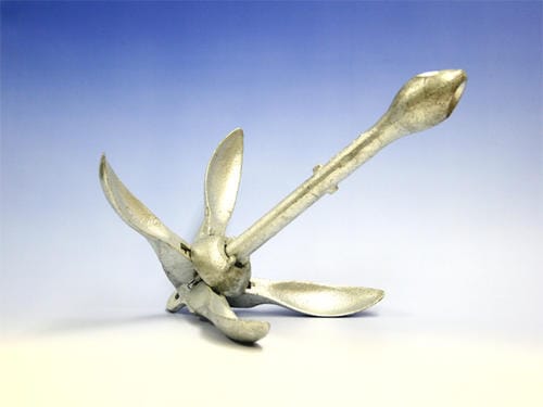 ホールディングアンカー 錨 6kg 亜鉛メッキ いかり イカリ 船 小型船舶 ボート カヤック SUP