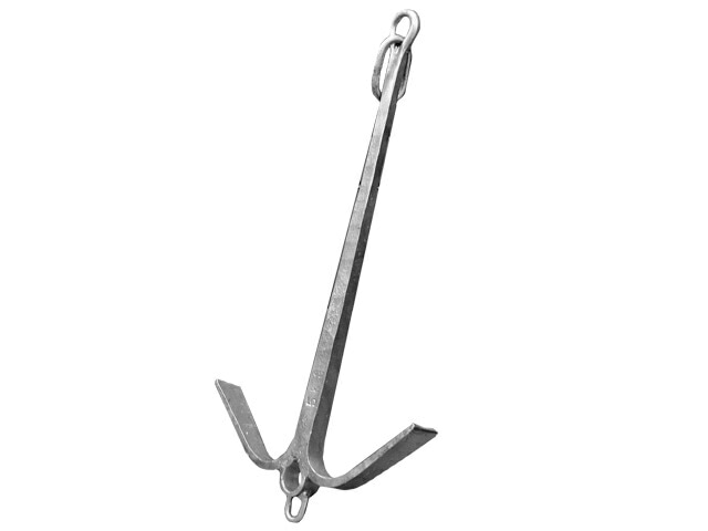 二爪錨 5kg アンカー 亜鉛メッキ いかり イカリ メーカー直送商品