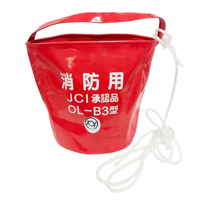 消防用赤バケツ OL-B3型 小型船舶用法定備品 国土交通省認定品｜アクア