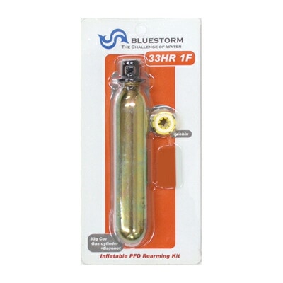 ライフジャケット 交換用ボンベキット33g 33HR-1F BSJ-5210用 釣り 高階救命器具 ブルーストーム
