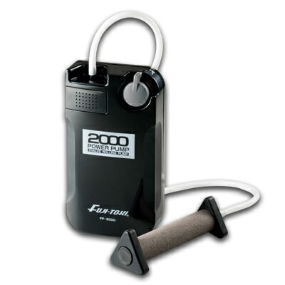 訳あり箱破損あり】エアーポンプ パワーポンプ FP-2000 乾電池式 釣り