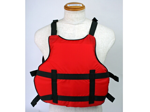 ライフジャケット カヌー ボート用 フローティングベスト アクアビーチABCS2012 レッド 練習用 競技用 ドラゴンボート用