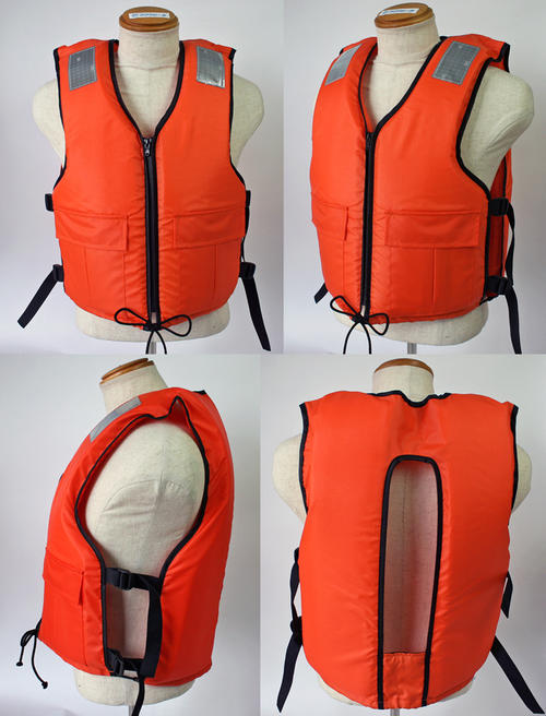 ライフジャケット 作業用救命衣 小型船舶用救命胴衣 NS-SL-VI型 オレンジ 背抜き型 船検対応 国交省認定品 タイプA 検定品 桜マーク付 取り寄せ商品 日本船具 津波対策