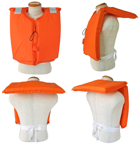 ライフジャケット 小型船舶用救命胴衣 TK-17ARS オレンジ 釣り  首掛けタイプ 船舶検査対応 国交省認定品 タイプA 検定品 桜マーク付 高階救命器具 取り寄せ商品 津波対策