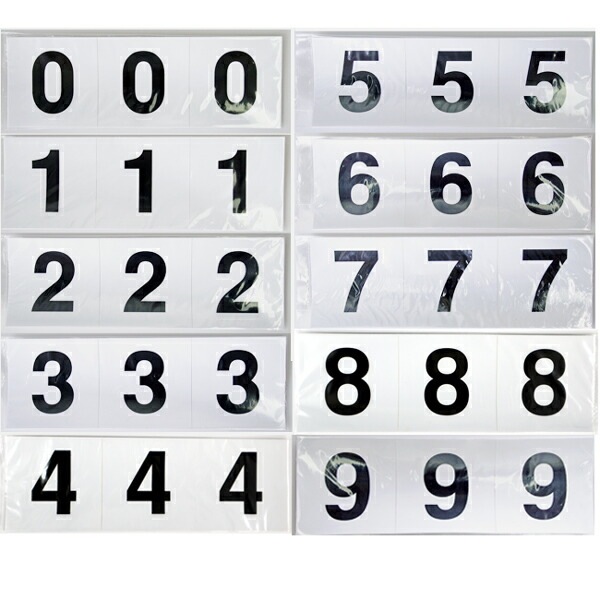 数字 ステッカー シール1～9 0 50mm×50mm×3枚セット 船舶