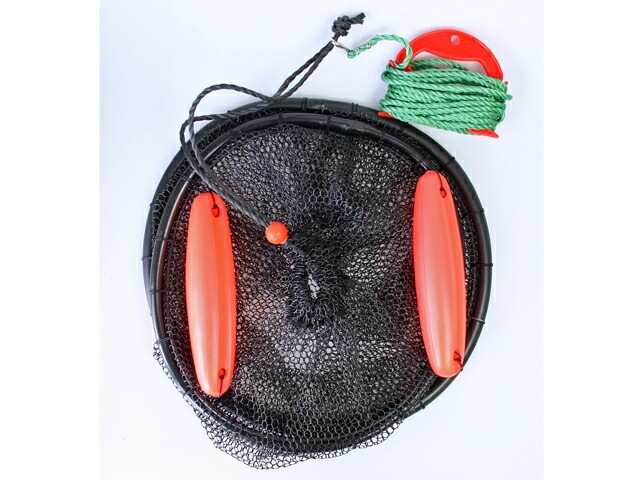 ラバーホース巻きスカリ KG-206 釣り 枠径36cm×2段 フロート 8mロープ付 ALIVE