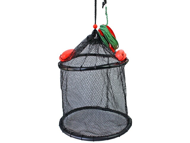 ラバーホース巻きスカリ KG-206 釣り 枠径36cm×2段 フロート 8mロープ付 ALIVE