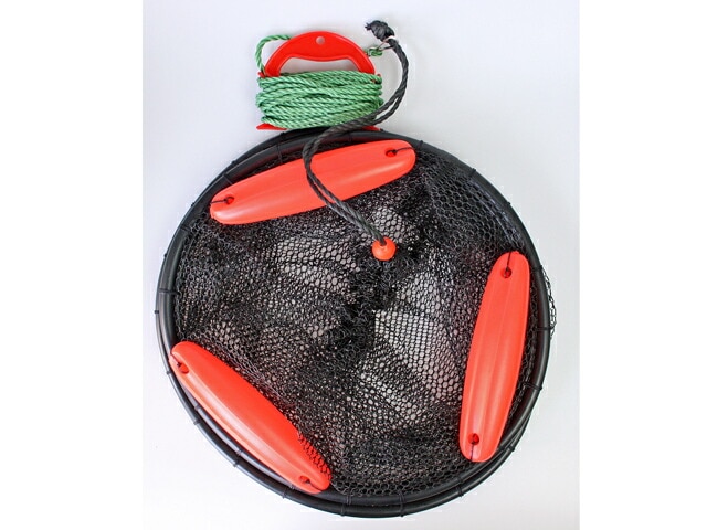 ラバーホース巻きスカリ KG-207 釣り 枠径40cm×2段 フロート 8mロープ付 ALIVE