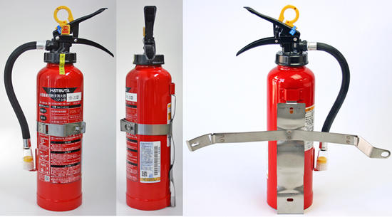 粉末(ABC)消火器 CSP-3X ブラケット付 小型船舶用リサイクルシール付