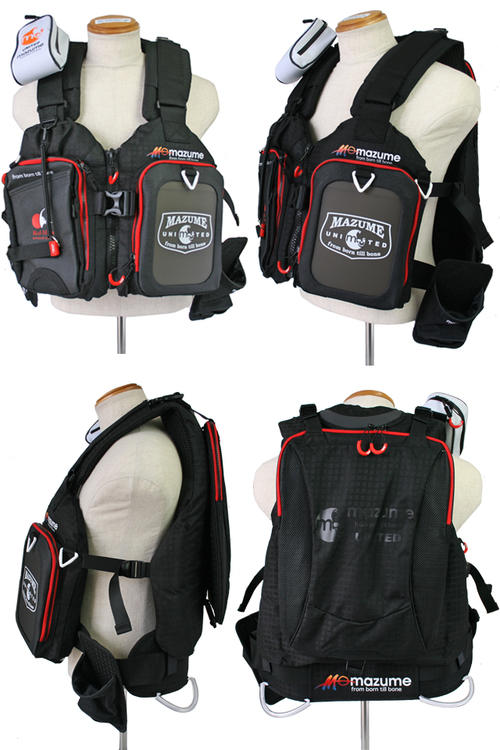 ライフジャケット フィッシング用フローティングベスト レッドムーンライフベスト ロックショアスペシャル MZLJ-309 釣り ブラック MAZUME マズメ