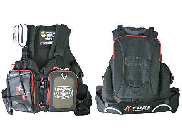 ライフジャケット フィッシング用フローティングベスト レッドムーンライフベスト ロックショアスペシャル MZLJ-309 釣り ブラック MAZUME マズメ