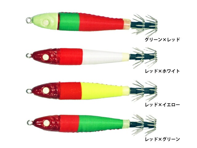 鉛スッテ 15号 4色セット イカメタル専用 イカ釣り 釣り KMY-1572