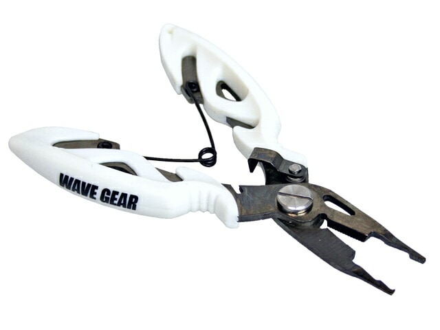 マイクロスプリットリングプライヤー 釣り KP-307 #00対応 PEラインカッター ロック付 ウェーブギア WAVE GEAR フィッシングプライヤー 極小 ミニ 小型 針外し 釣り具 釣具 ツール 小物 ホワイト