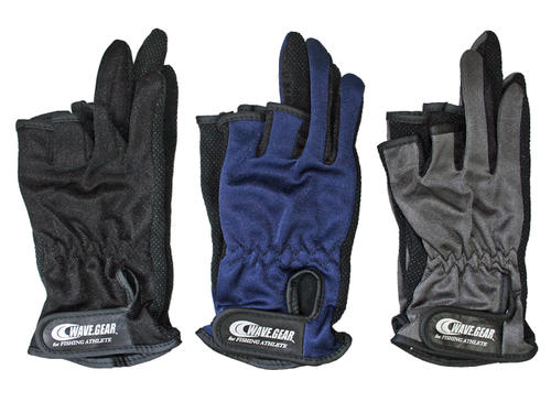 フィッシンググローブ 3本カット 釣り 手袋 KP-313 WAVE GEAR