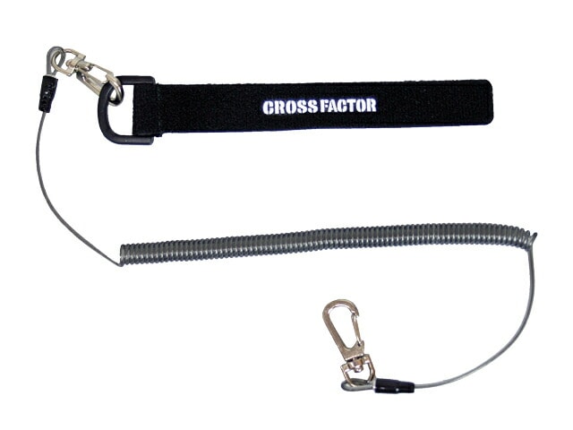 スパイラルロープM 尻手ベルト付 ANP715 釣り ロープ最大伸長約120cm クロスファクター