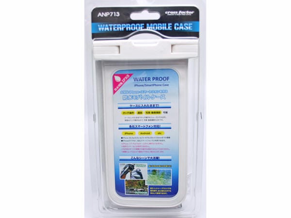 防水モバイルケース ANP713-WT ホワイト 釣り クロスファクター クリアランス価格