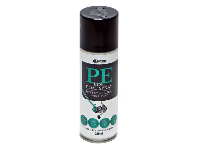 PEラインコートスプレー220ml WG-4252 釣り シリコンコーティング WAVE GEAR