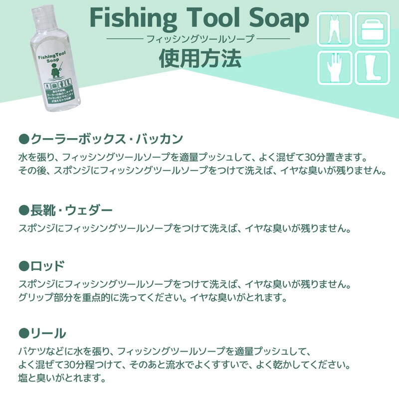 フィッシングソープ 消臭 液体石鹸 釣り ワークマジック アウトドア