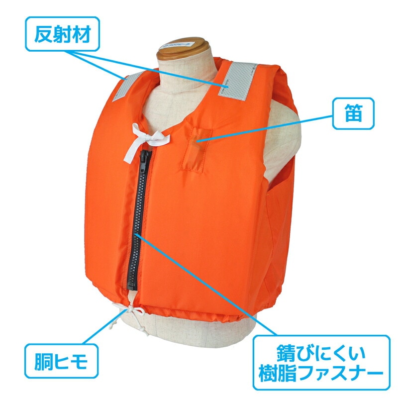 小型船舶用救命胴衣 ライフジャケット 桜マーク付 TK-24ARS 船舶検査対応 国交省認定品 タイプA 検定品 高階救命器具 取り寄せ商品 津波対策
