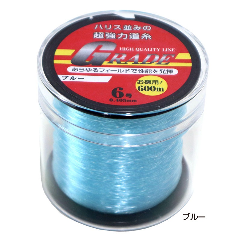 ナイロンライン GRADE 6号 釣り 0.405mm 600m巻 超強力道糸