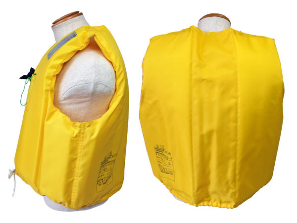 ライフジャケット 小型船舶用救命胴衣 桜マーク付き タイプA  4着セット オーシャン C-2型 イエロー 国交省認定 検定品 船舶検査対応 新基準 ベスト型 釣り 水害対策 津波対策 オーシャンライフ