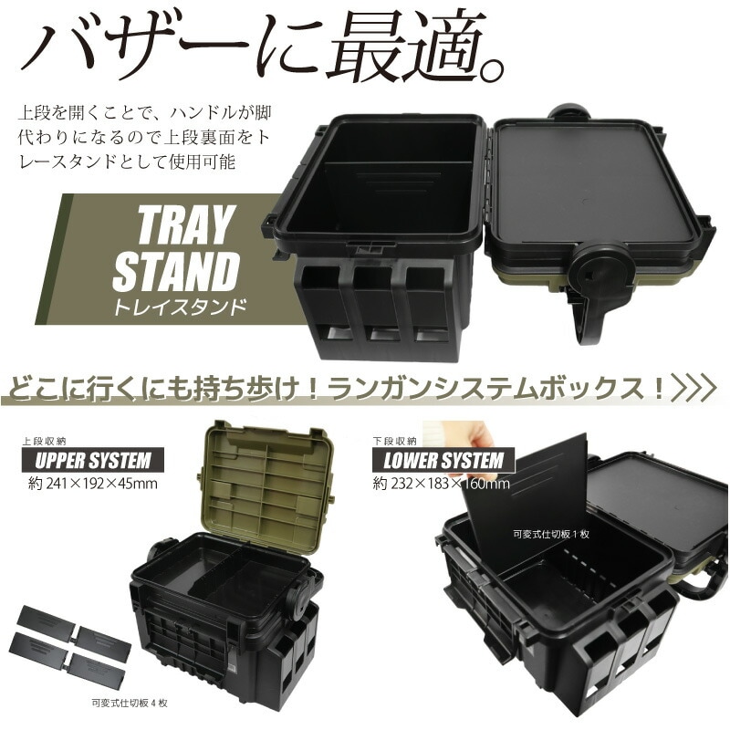 メイホウ ランガンシステムボックス VS-7055N グリーンツートン