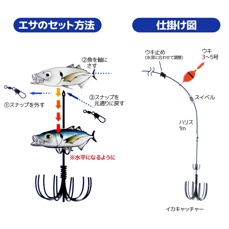 イカキャッチャー イカギャフ 簡単イカ釣り イカ釣り 釣り ALIVE アライブ