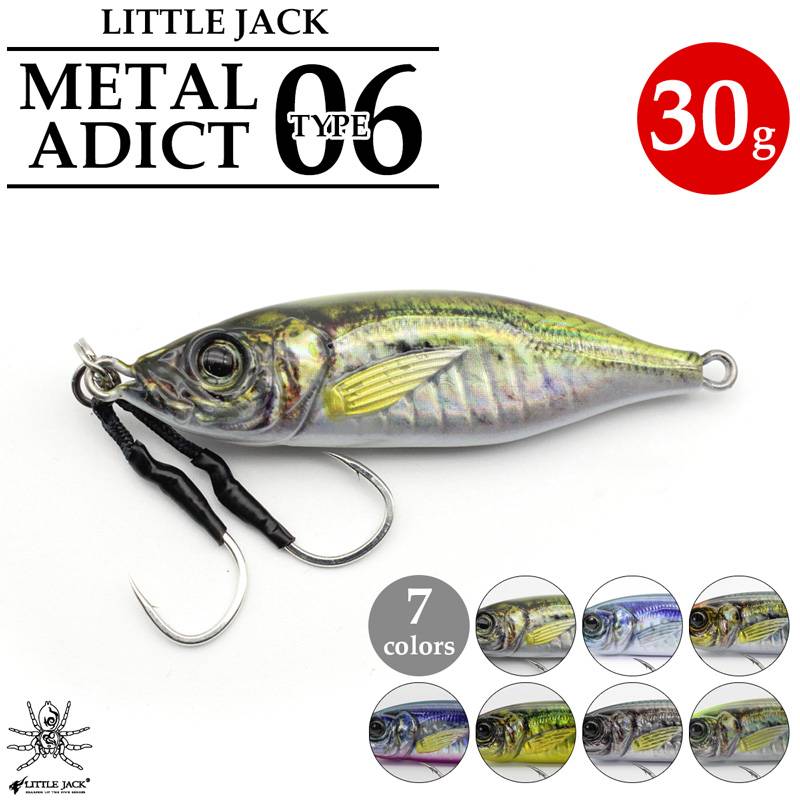 メタルジグ メタルアディクト タイプ06 30g/57mm 釣り LITTLE JACK リトルジャック