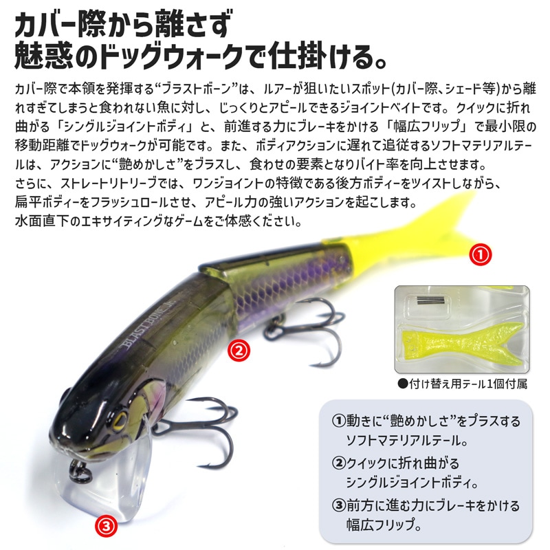 バス釣り ブラストボーン ジュニア SF 150mm／26.0g ジャッカル