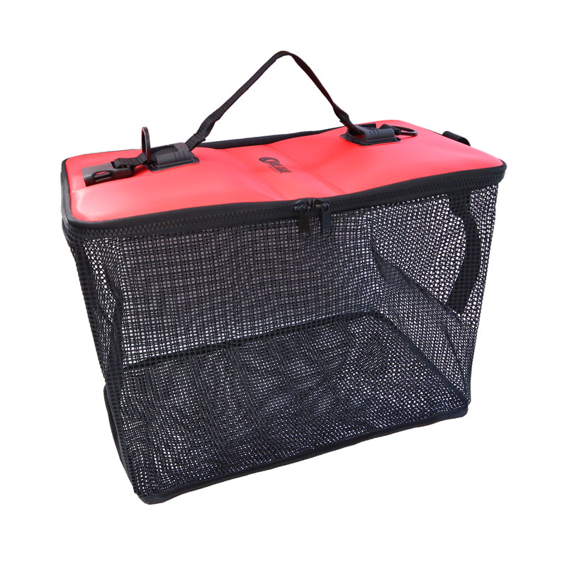 フロートスカリ KP-492 L 50×30×34cm 釣り フタで浮く EVA製 魚活かし WAVE GEAR フィッシング
