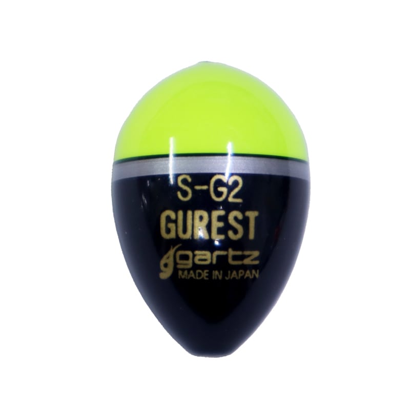 中通しウキ GUREST グレスト 釣り イエロー S G2 自重6.85g gartz ウキ