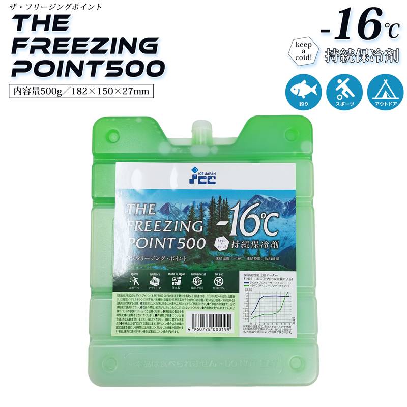 保冷剤 ザ フリージング ポイント 500 フリーザーアイス マイナス16℃タイプ FIT15H-16 釣り キャンプ スポーツ アウトドア