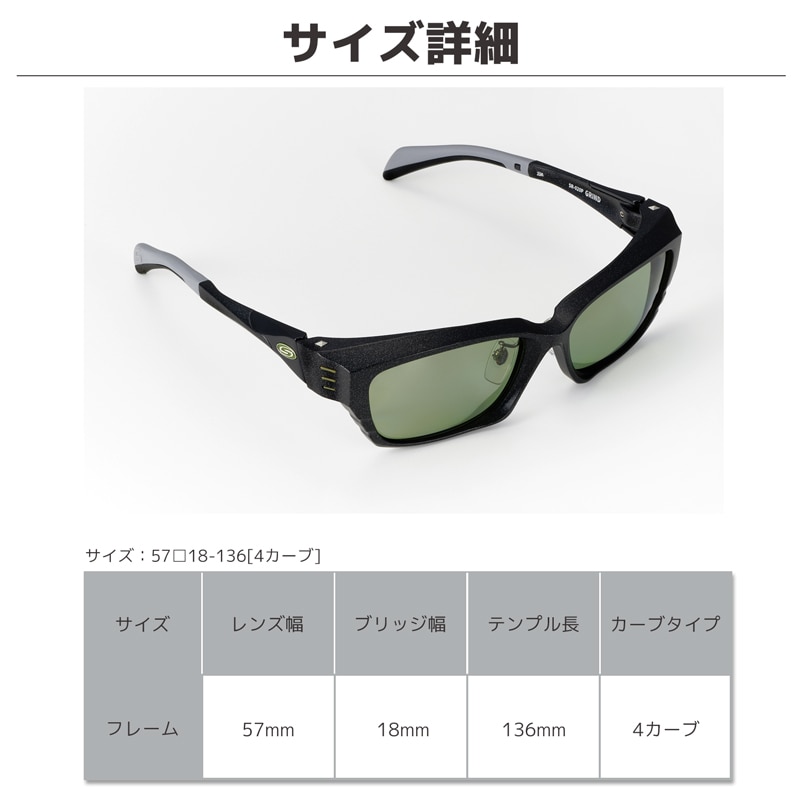 偏光サングラス 愛眼 STORM RIDER GRIND SR-020P グラインド ウェリントン型 釣り アウトドア