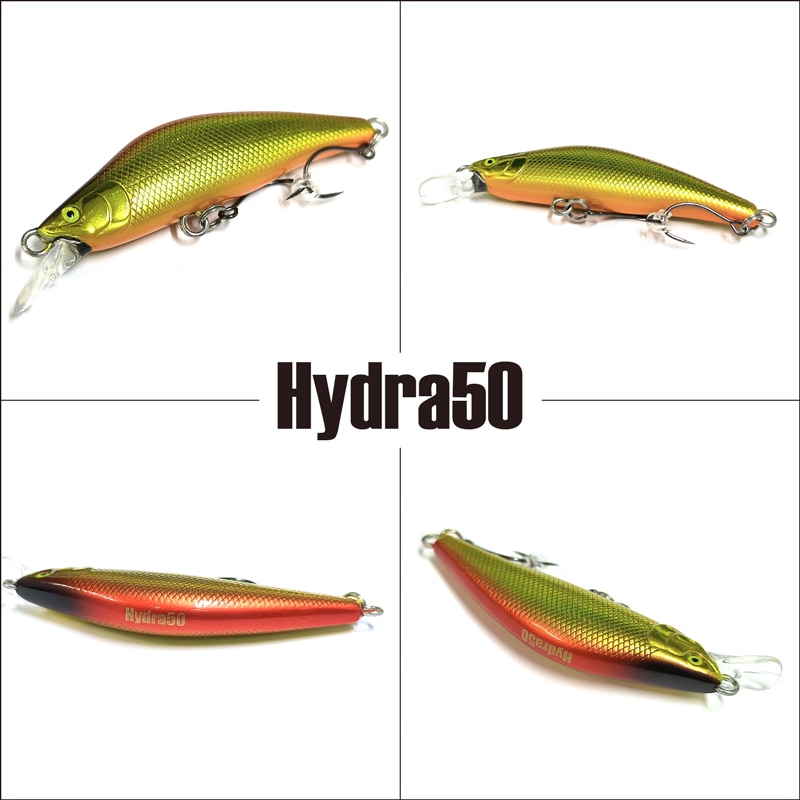 ルアー ミノー Hydra50 ヒラ打ち系シンキングミノー 釣り 全長50mm 4.6g BURNS Limited 九頭竜川 ハイドラ50 クリアランス価格