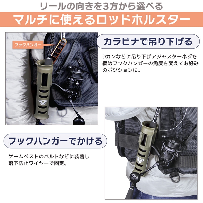 ロッドホルダー VICEO ターンロックロッドホルスター VC305 全長19mm 対応ロッド径37.5mmまで PROX クリアランス価格