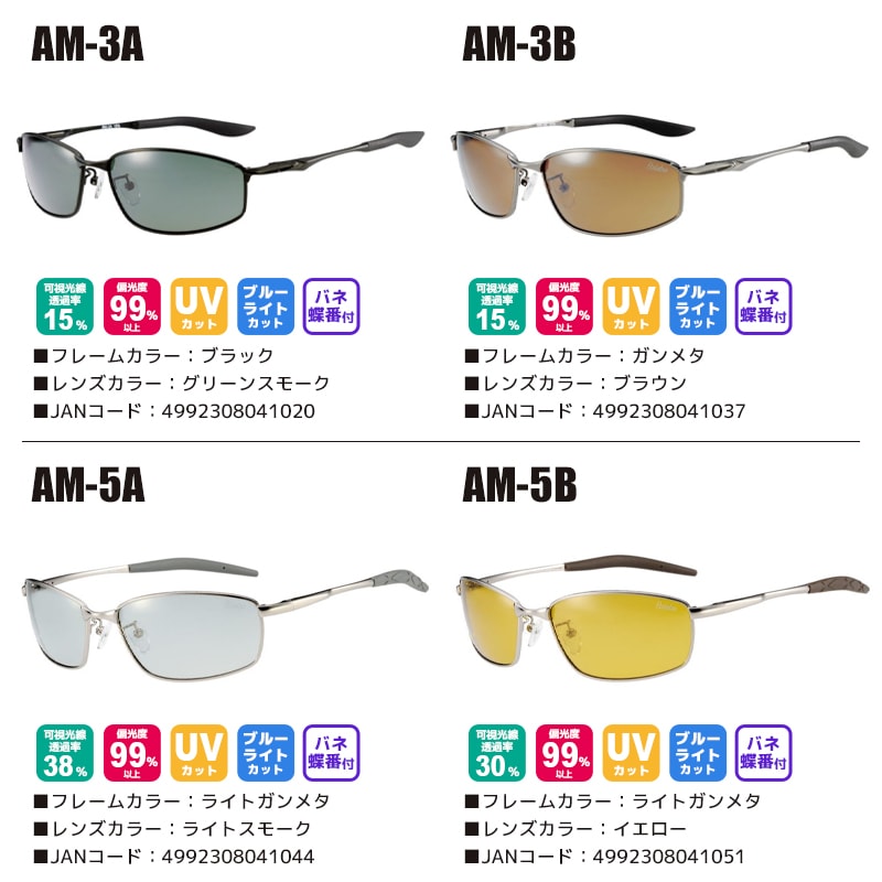 偏光サングラス アルファメタル ALPHA METAL 冒険王 偏光度99%以上 UVカット ソフト布袋+メガネ拭き付 視泉堂 釣り アクアビーチセール