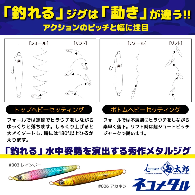 海太郎 ネコメタル 釣り 120g NKM120 メタルジグ ルアー issei