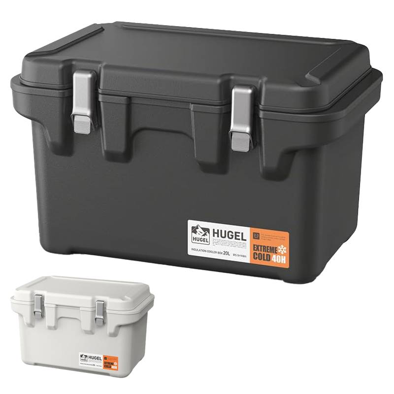 クーラーボックス 20L 釣り 真空断熱 VITC-20 HUGEL 394×205×245mm 最大約6.1日保冷 長時間保冷タイプ ヒューゲル アイリスオーヤマ クリアランス価格