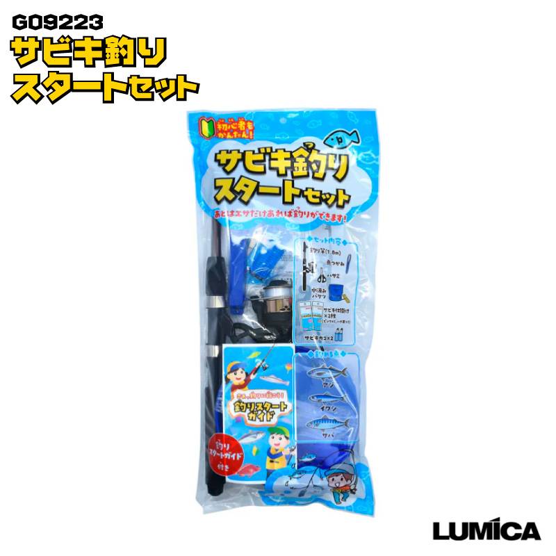釣り竿 サビキ釣りスタートセット G09223 釣り 仕掛け 初心者 アジ イワシ サバ フィッシング LUMICA  アクアビーチセール