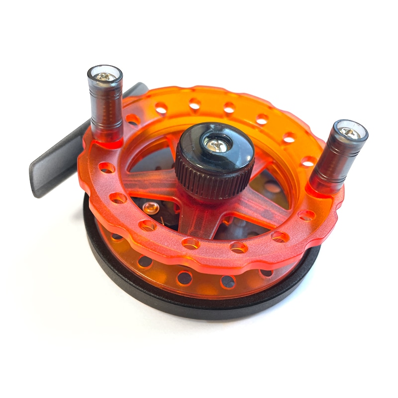 両軸リール 釣り オレンジ×ブラック フィッシング ファインジャパン