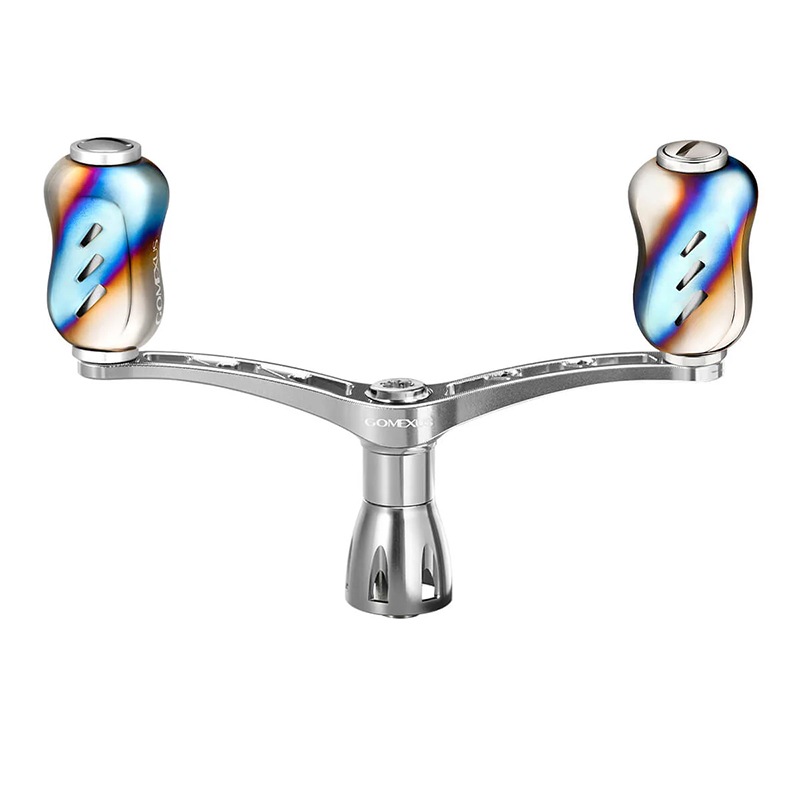 ゴメクサス 超々ジュラルミン製ハンドル チタンノブ付き シルバー