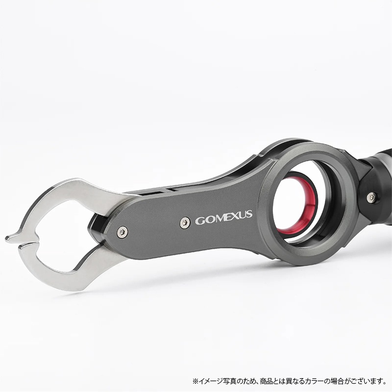 ゴメクサス フィッシュグリップ IW18 ガンメタ×ブルー アルミニウム合金6065製 計重可能 フィッシング 魚つかみ 釣り具