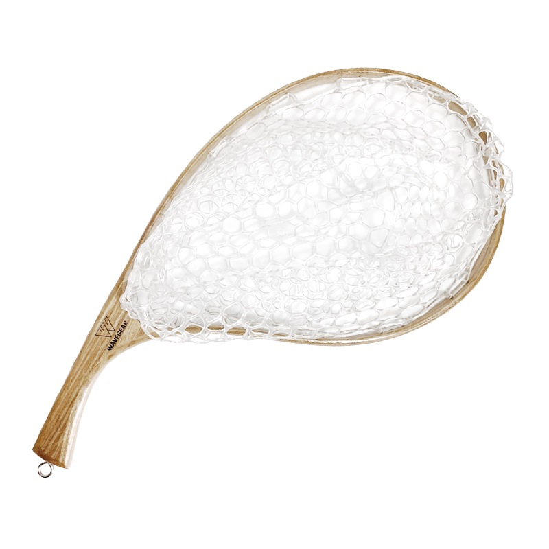 渓流用ラバーネット 釣り リバーラバーネット 全長約450mm 枠内315×215mm 深さ180mm 約176g 釣具 フィッシング WG-4328 WAVE GEAR ウェーブギア