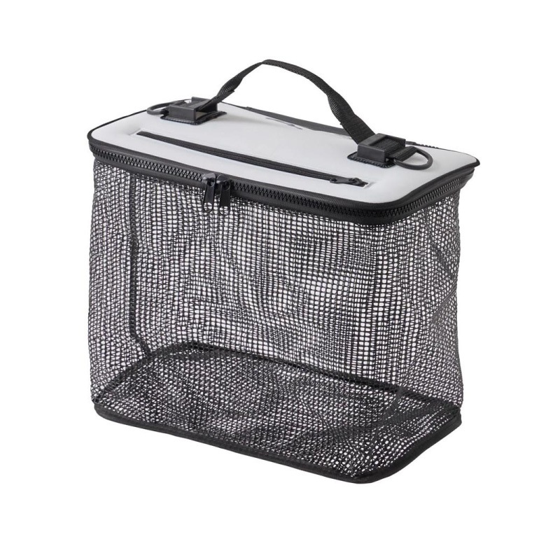 魚活かし 釣り EVA フローティング角スカリ ホワイト 45cm 折り畳み フィッシング プロマリン AEP081