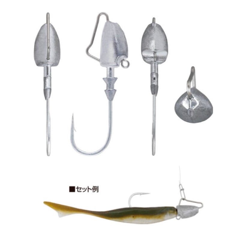 ジグヘッド 釣り 釣り針 ぶっ飛び静 フックサイズ2/0 ウェイト10g 2本入 Cultiva オーナーばり JH-63 No.12342