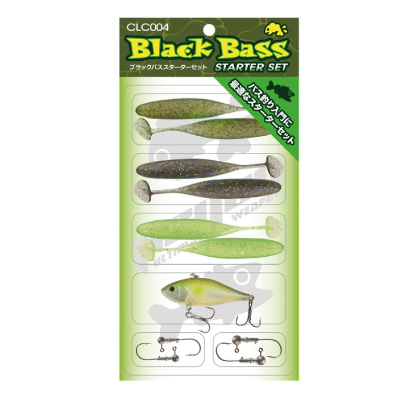 ブラックバス スターターセット バス 釣り 初心者 ルアー ワーム フィッシング CLC004 クロスファクター