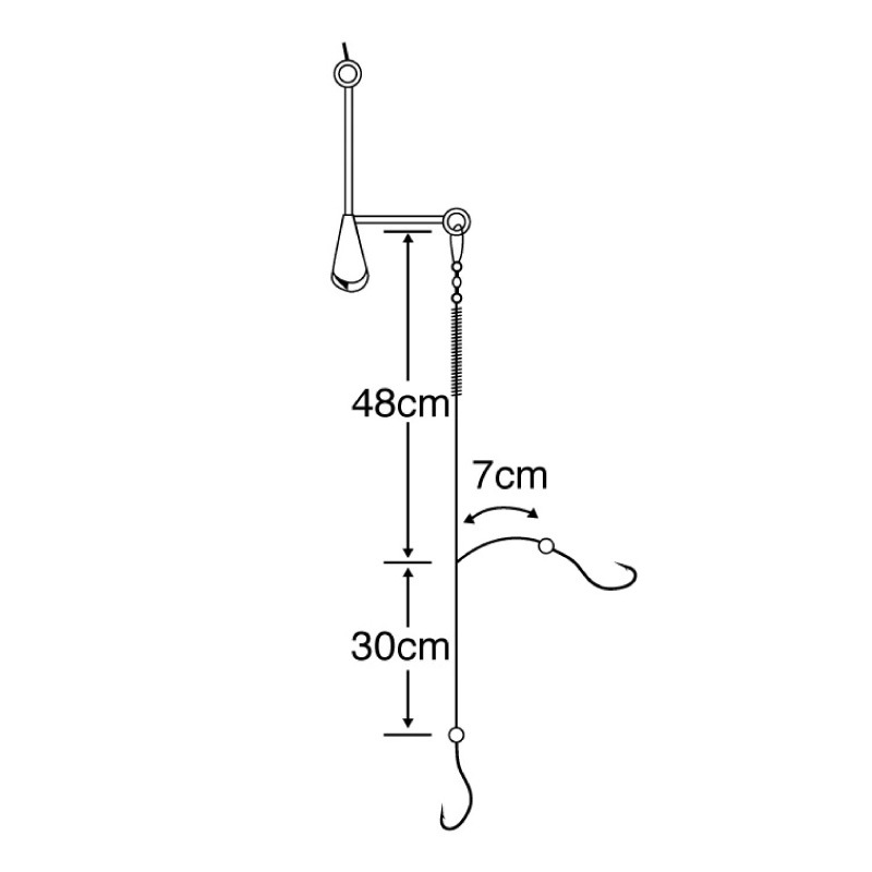 エサ付ちょい投げセット 完成仕掛け 釣り ESA01 全長0.78m 2本鈎×2セット オモリ付 パワーイソメ 6本入 キス カレイ カワハギ ベラ カサゴ ささめ針 SASAME