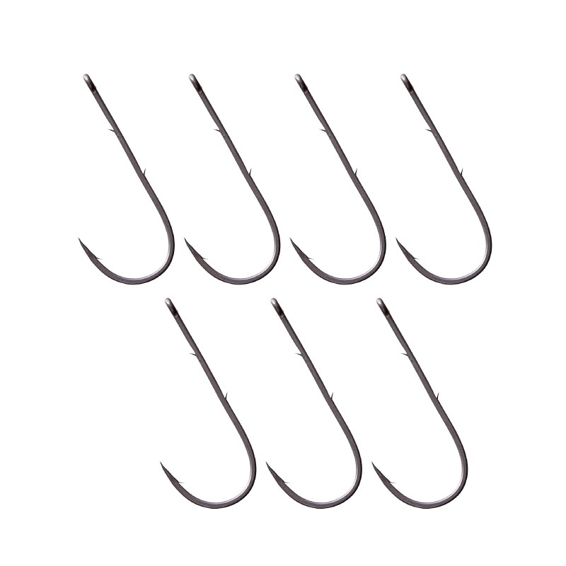 釣り針 ケン付タチウオ ST-Rワイド ナノスムースコート 7本入 平打 2本ケン付 管付 デカケン 釣り がまかつ