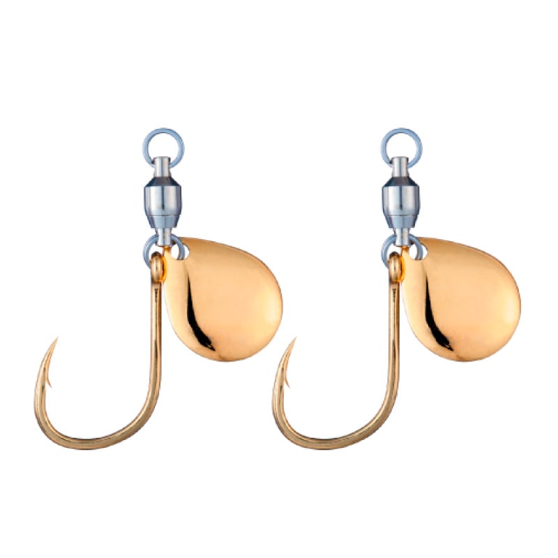 ブレード付フック ブレードジギングスペアフック ゴールド 釣り 369BG
