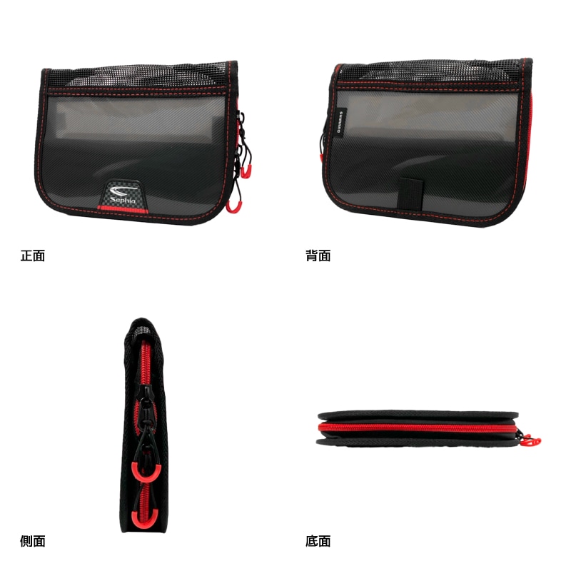 シマノ セフィア エギホルダー スモークグレー Rサイズ BP-221S 釣り 4×21×15cm 14本収納 エギング エギケース  収納ケース エギストッカー フィッシング